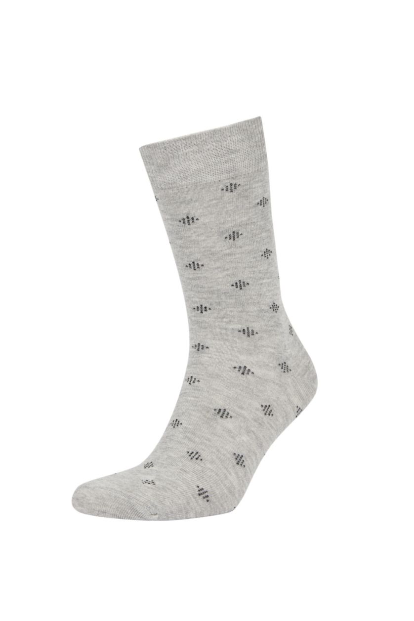MAN MIXED Men's Cotton Patterned 5-Piece Socks