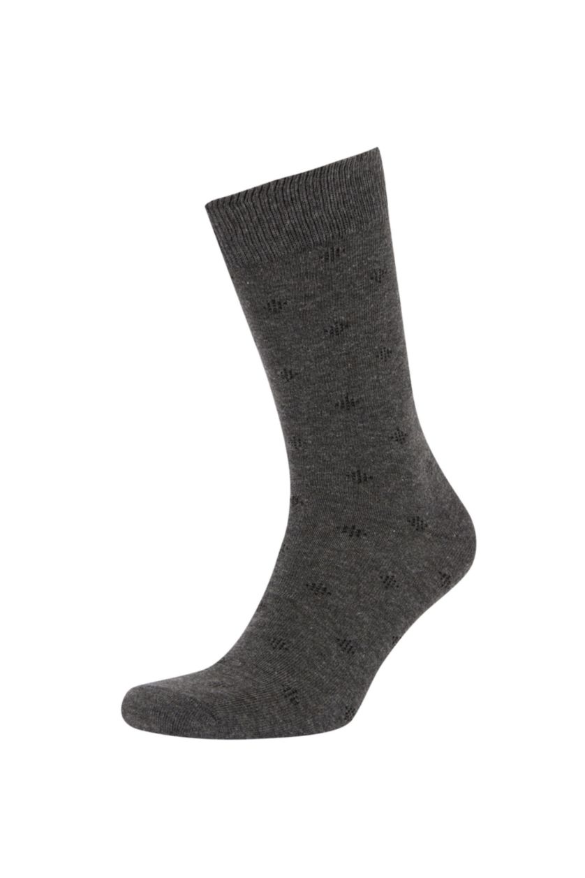 MAN MIXED Men's Cotton Patterned 5-Piece Socks