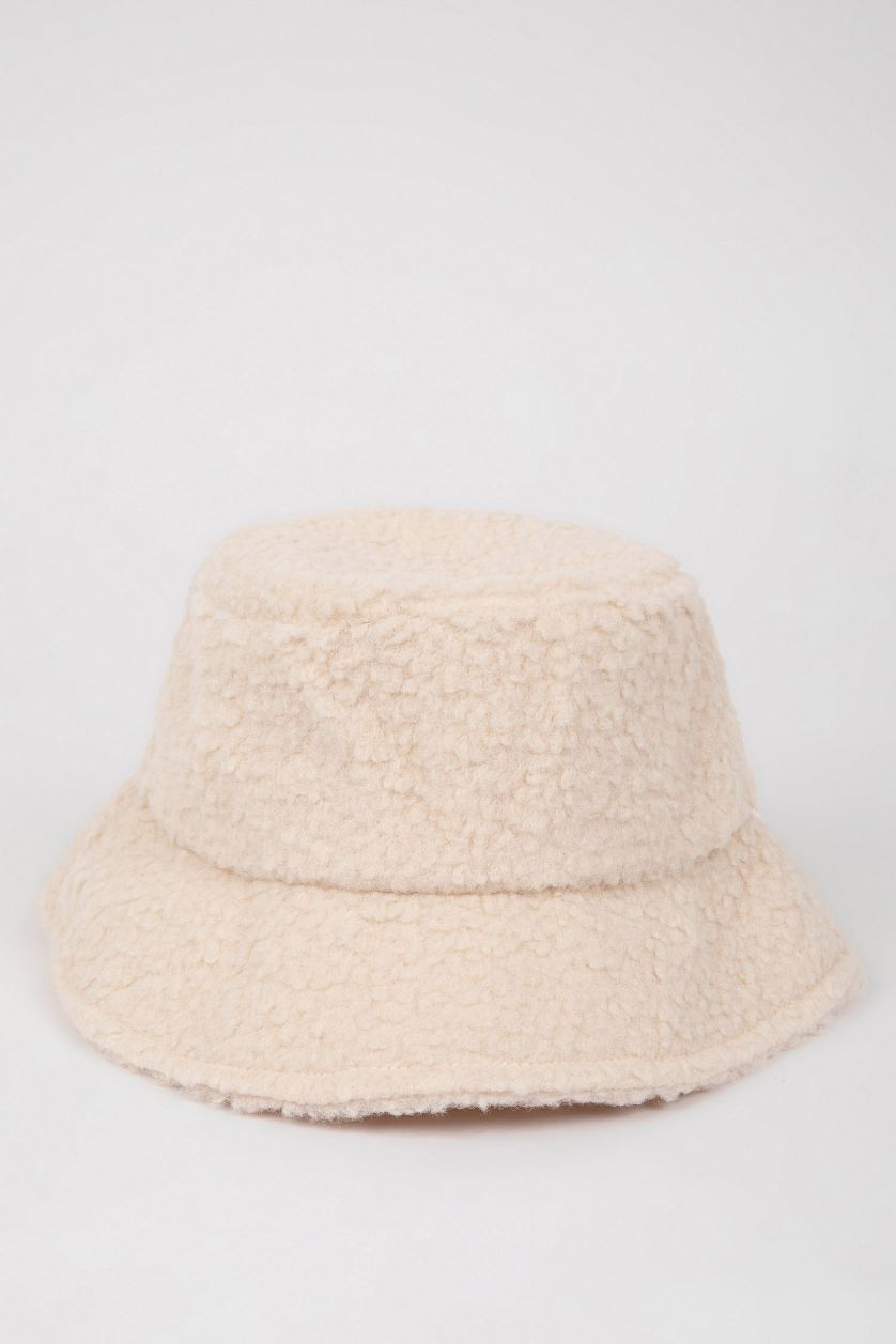 نساء بيج شفقة دلو دائري نسائي قطن سادة