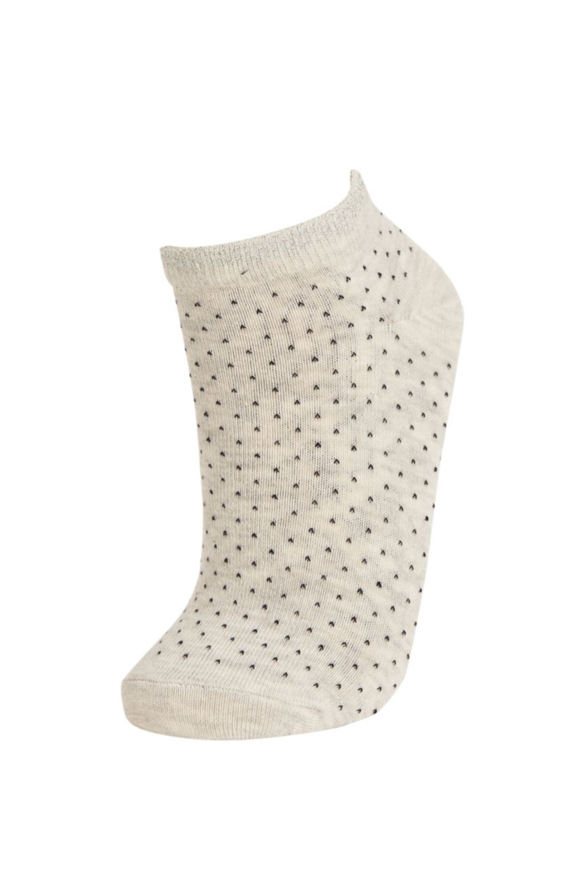 Жіночий Сірий меланж короткі шкарпетки з бавовни для жінок