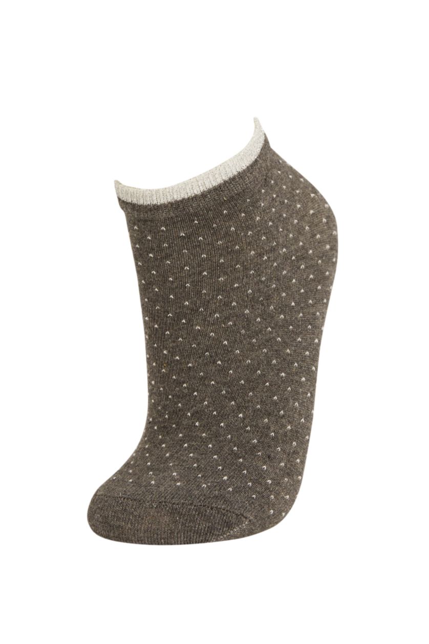Жіночий Сірий меланж короткі шкарпетки з бавовни для жінок