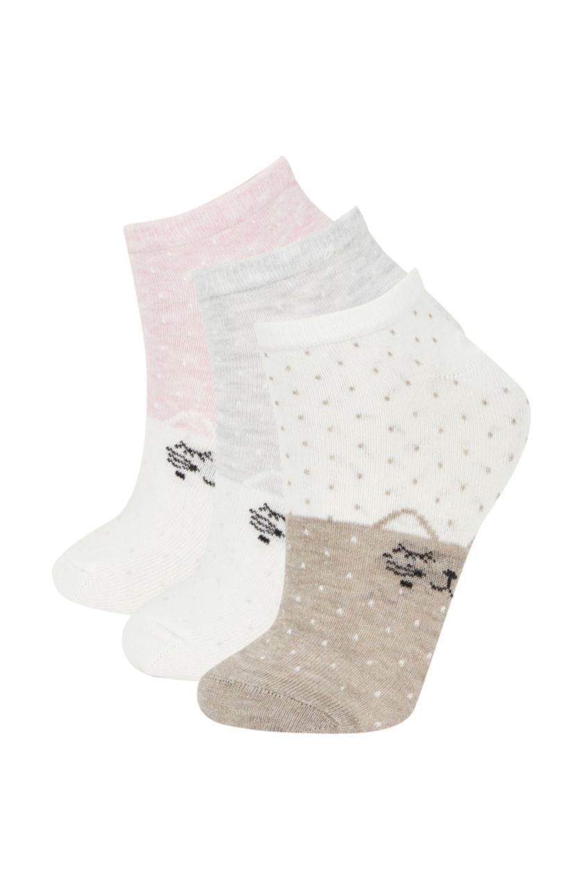 Women Karma 3 piece Cotton Short Socks
