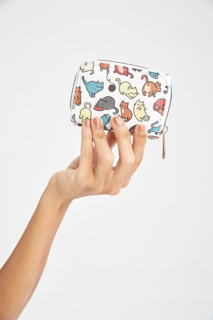 نساء Karma محفظة جلد صناعي نسائية منقوشة