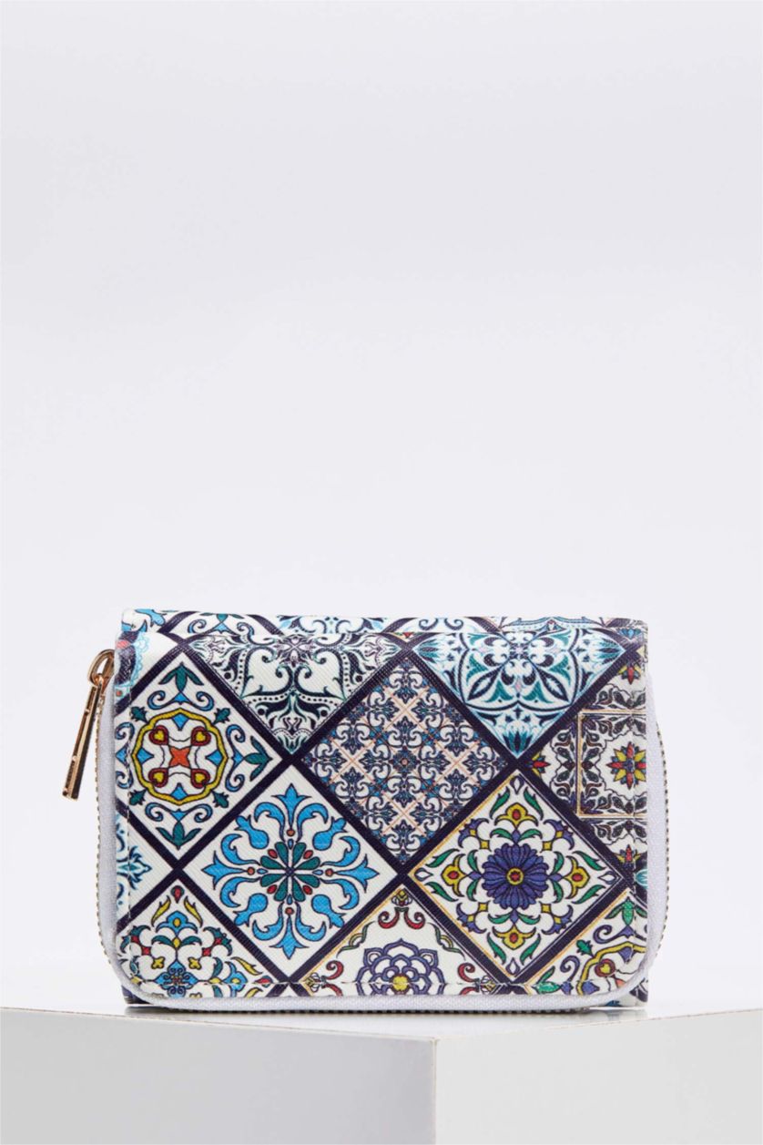 Kadın Karma Kadın Suni Deri Desenli Cüzdan