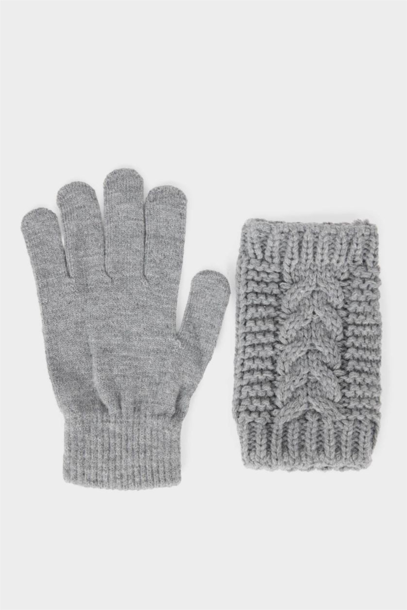 Kadın Gri Kadın 2'li Eldiven