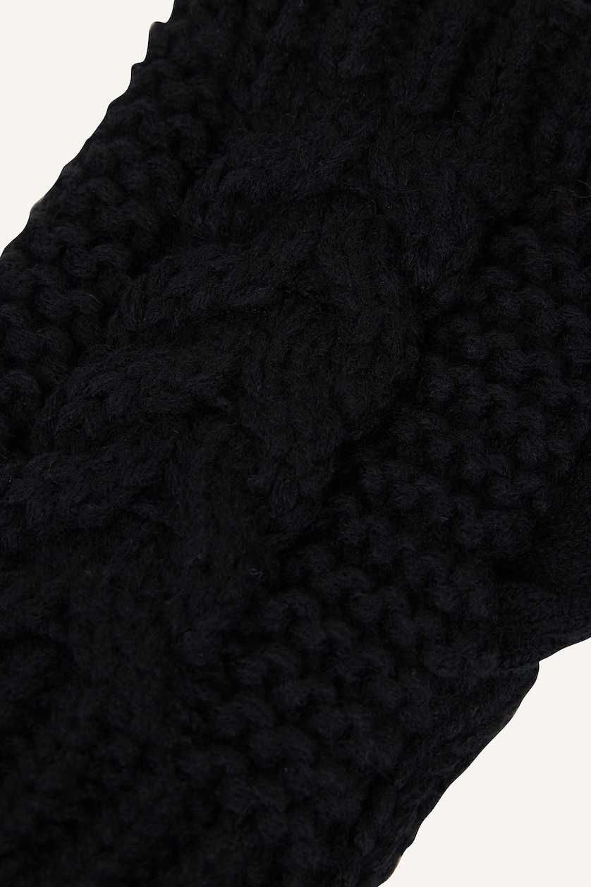 Women Black Woman 2 piece Gloves