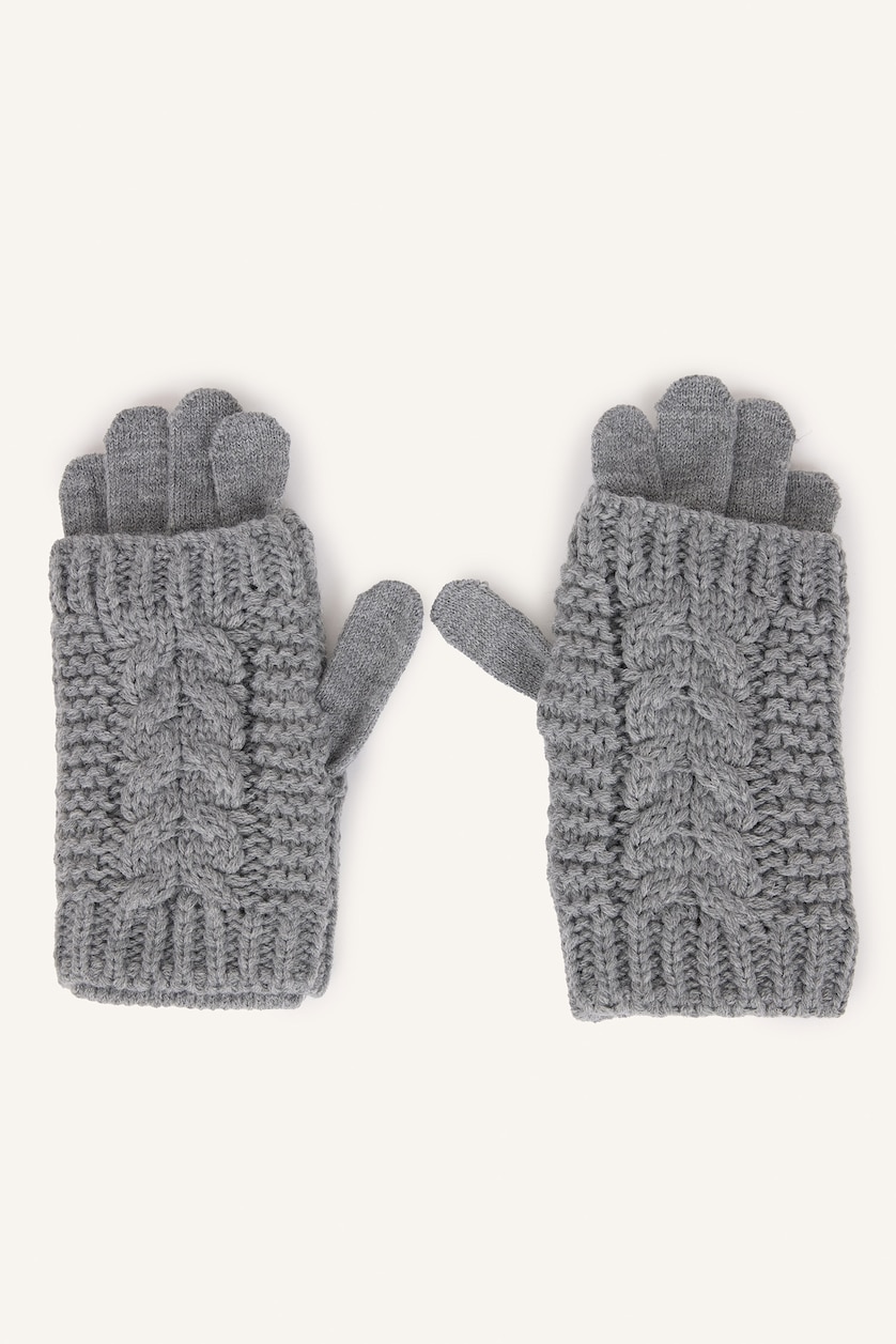 Women Grey Woman 2 piece Gloves