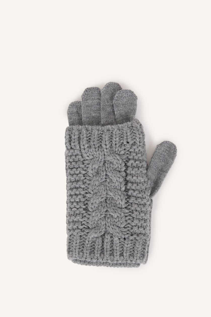 Women Grey Woman 2 piece Gloves