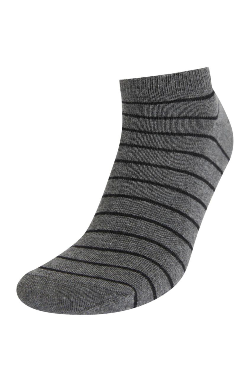 HOMME Gris Lot de 5 paires de chaussettes à motifs pour Homme