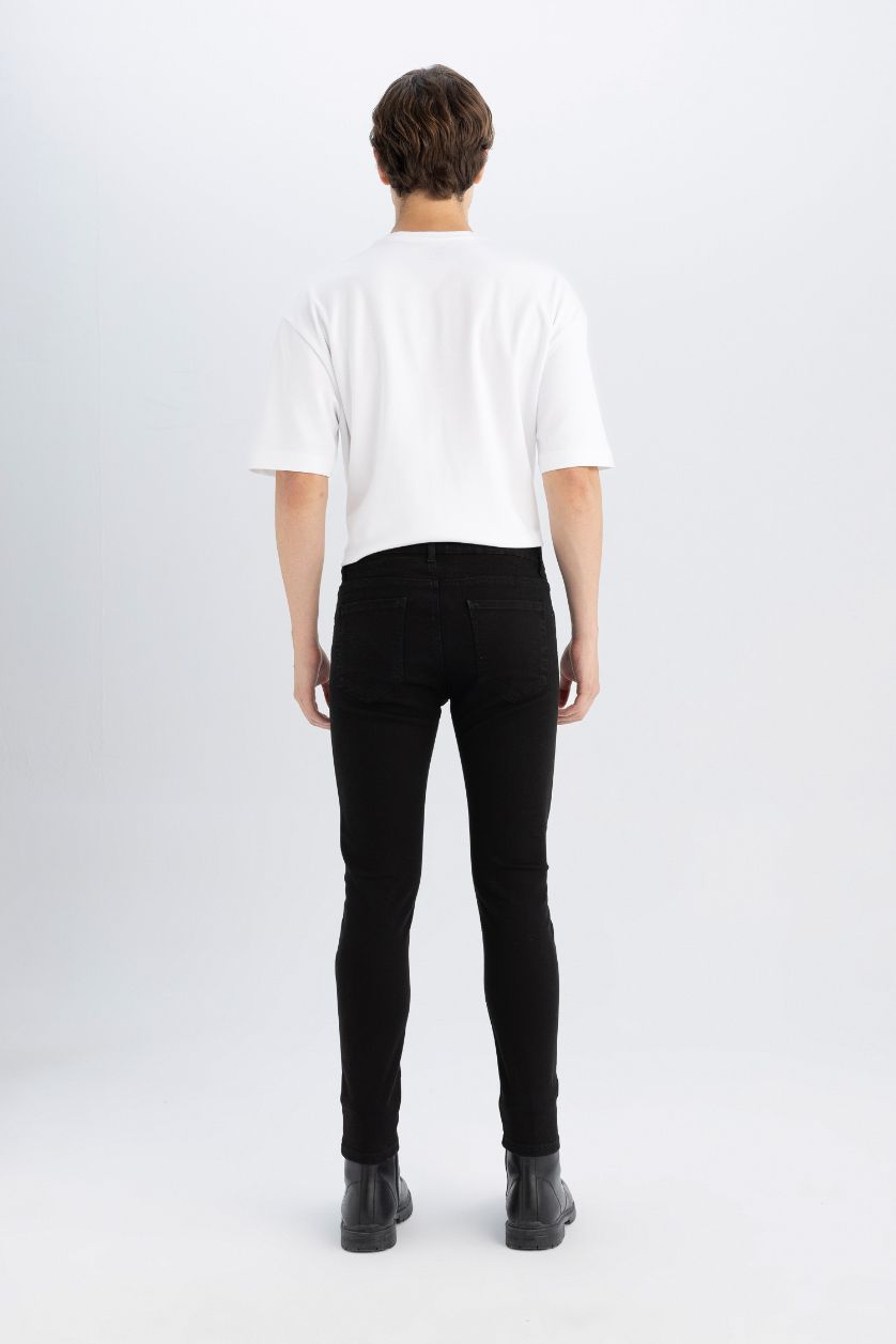 MAN Black Super Skinny Fit Normal Waist Jeans