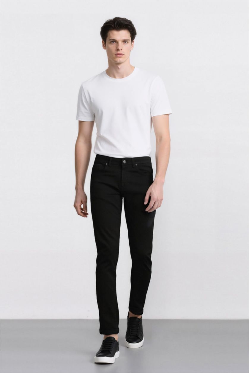 MAN Black Carlo Skinny Fit Normal Waist Jeans