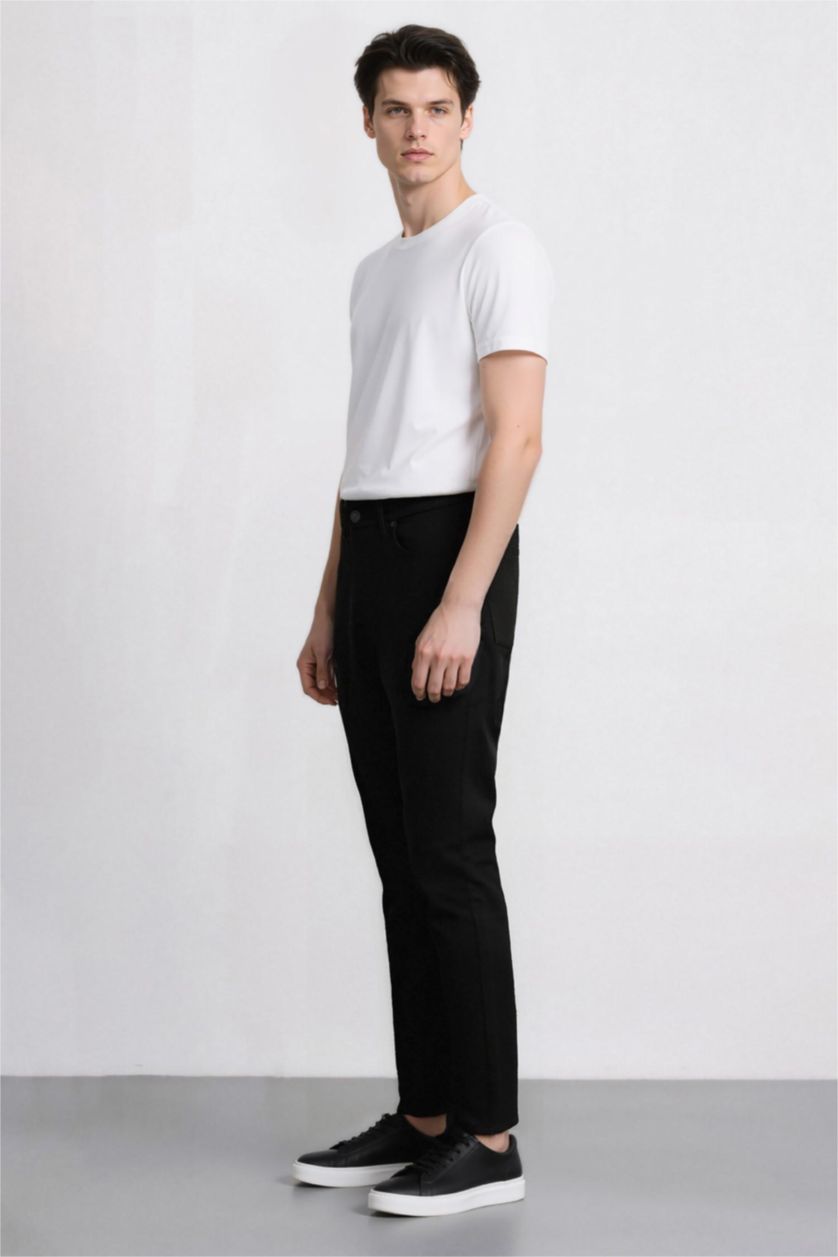 MAN Black Carlo Skinny Fit Normal Waist Jeans