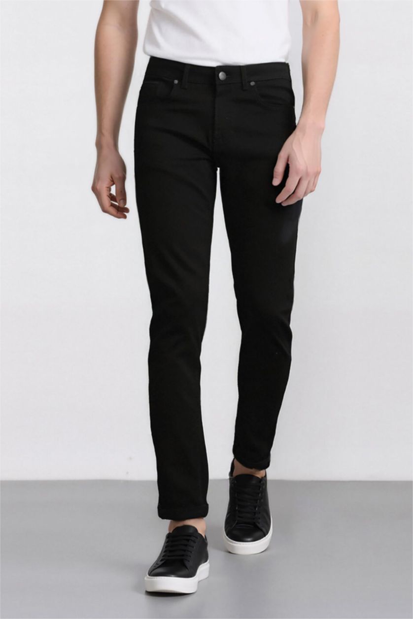 MAN Black Carlo Skinny Fit Normal Waist Jeans
