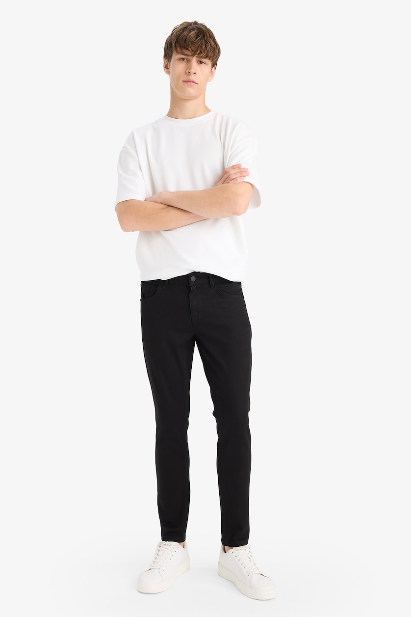 Erkek Siyah Carlo Skinny Fıt Jean