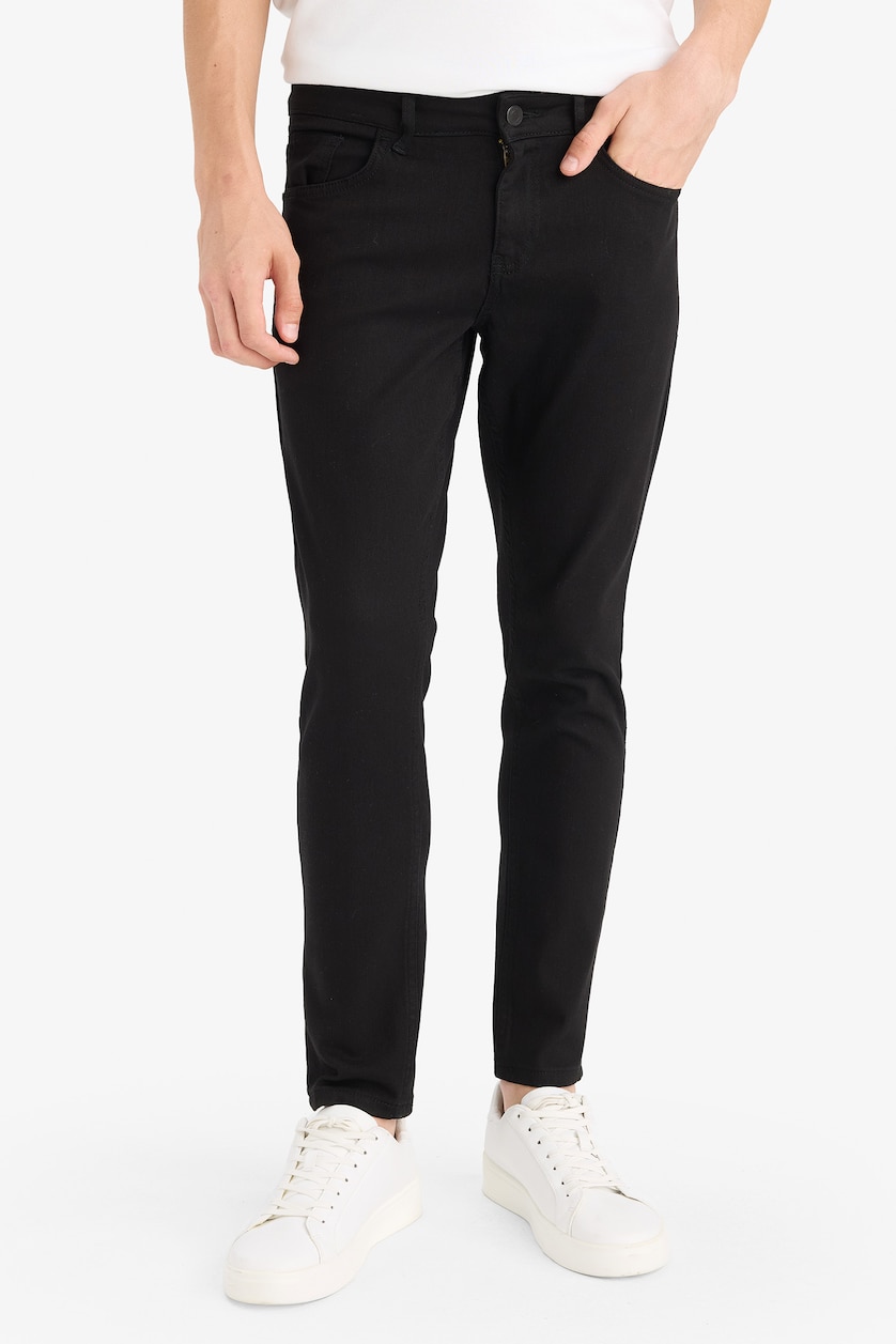 Erkek Siyah Carlo Skinny Fıt Jean