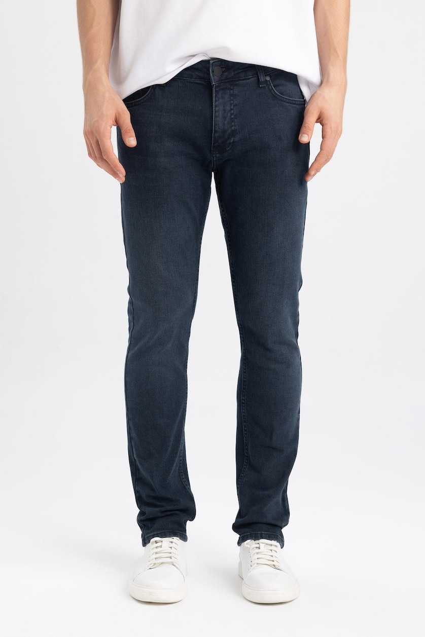 HOMME Indigo PEDRO - Coupe slim en jean