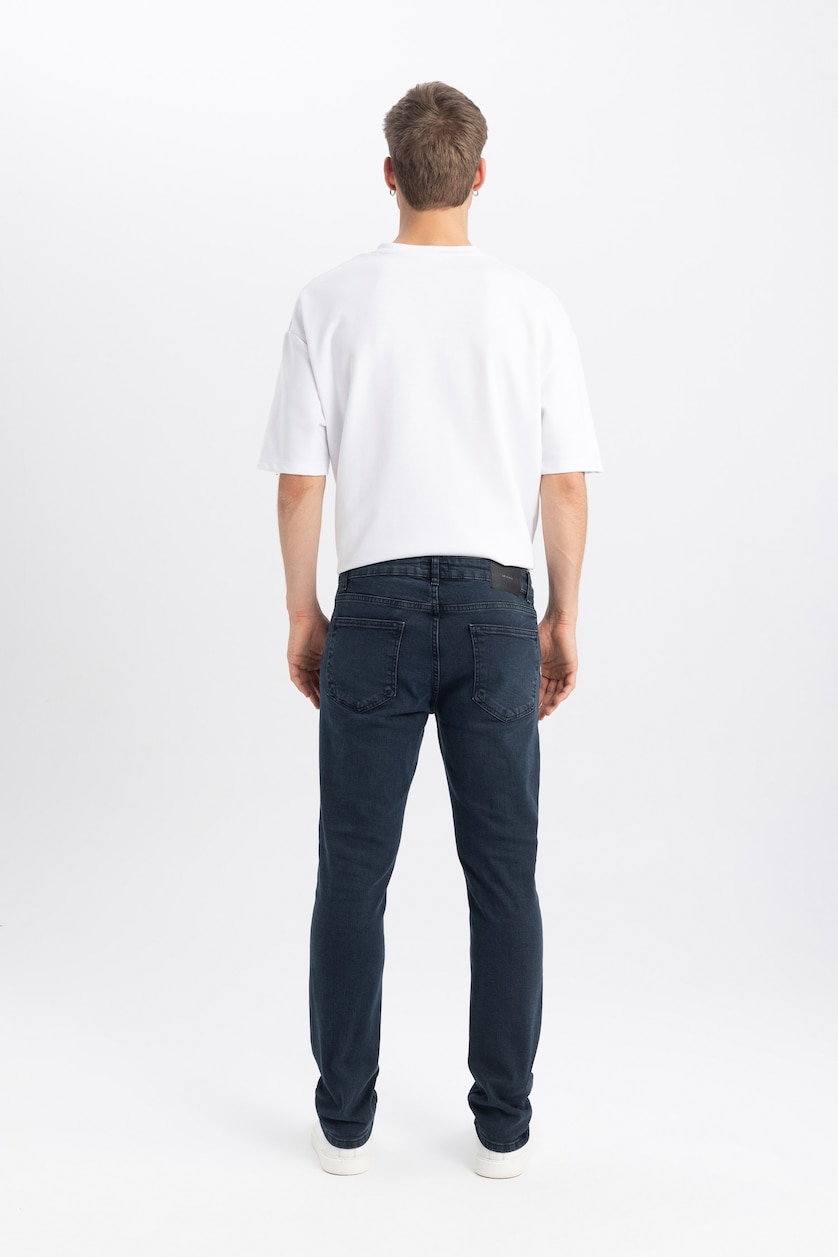 HOMME Indigo PEDRO - Coupe slim en jean