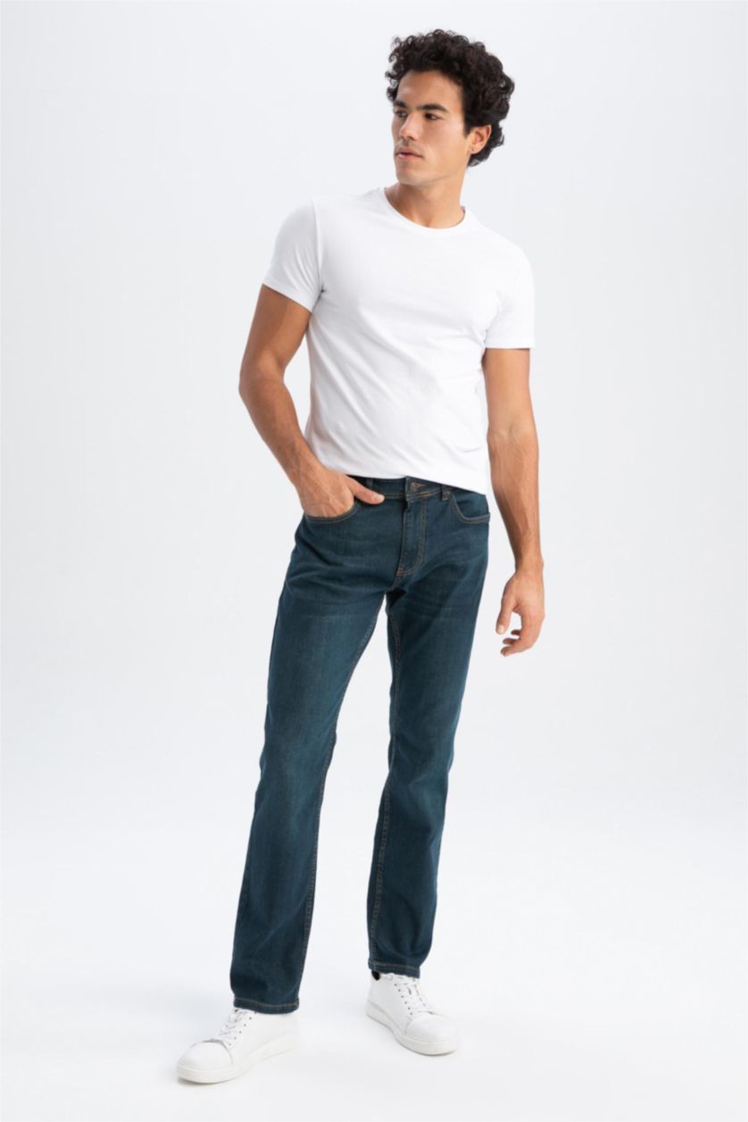 MAN Dark Green Sergio Regular Fit Trousers