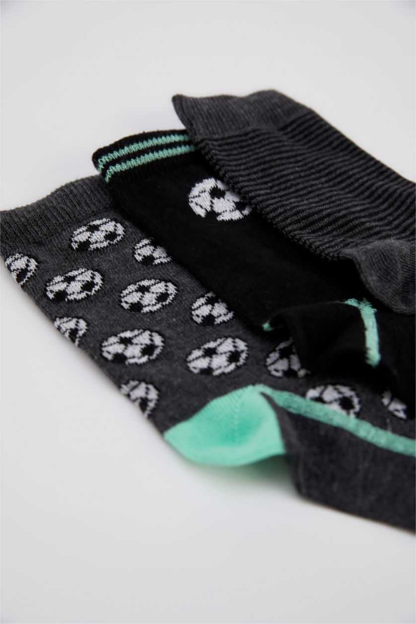 Мальчики и подростки Черный Носки из хлопка для мальчиков