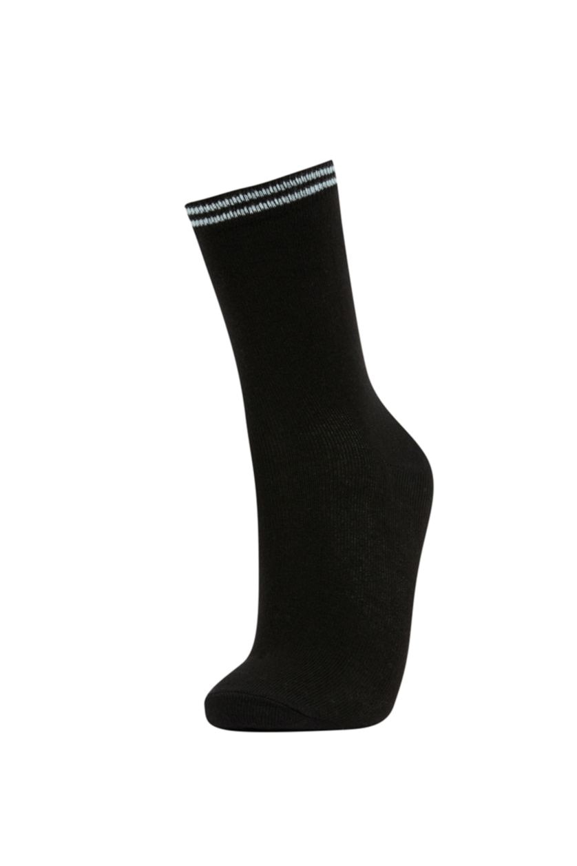 BOYS & TEENS Black Boys Cotton 3-pack Long Socks