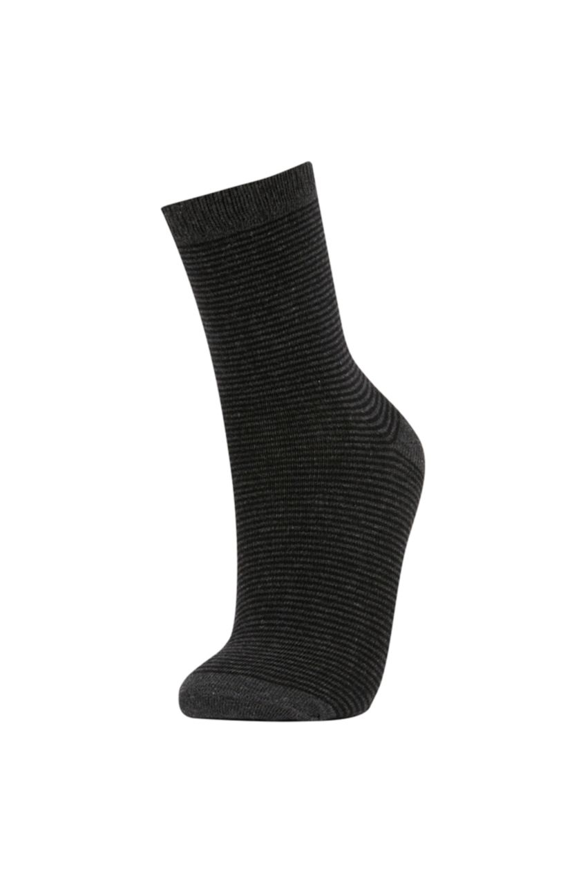 BOYS & TEENS Black Boys Cotton 3-pack Long Socks