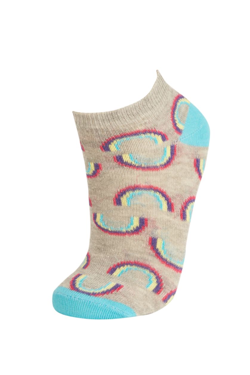 Kız Çocuk - Genç Kız Karma 3'lü Pamuklu Patik Çorap Kız Çocuk