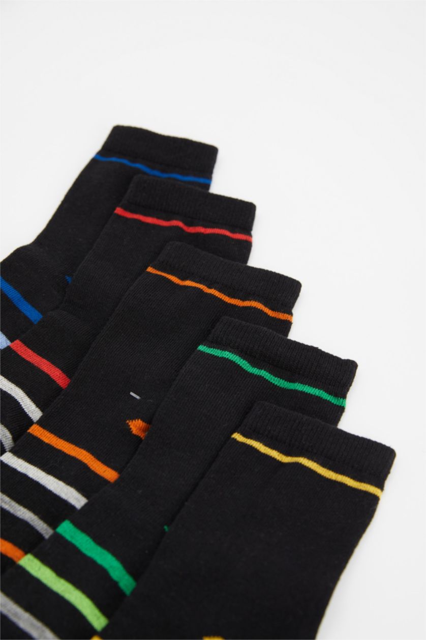 Erkek Çocuk - Genç Erkek Karma 5'li Pamuklu Uzun Çorap Erkek Çocuk