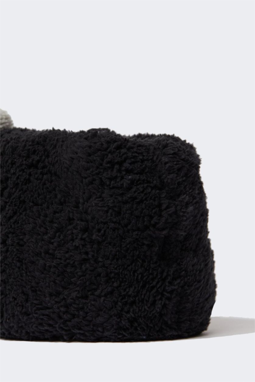 HOMME Noir Chaussons Defacto Fit Dog Figured Panduf House pour hommes