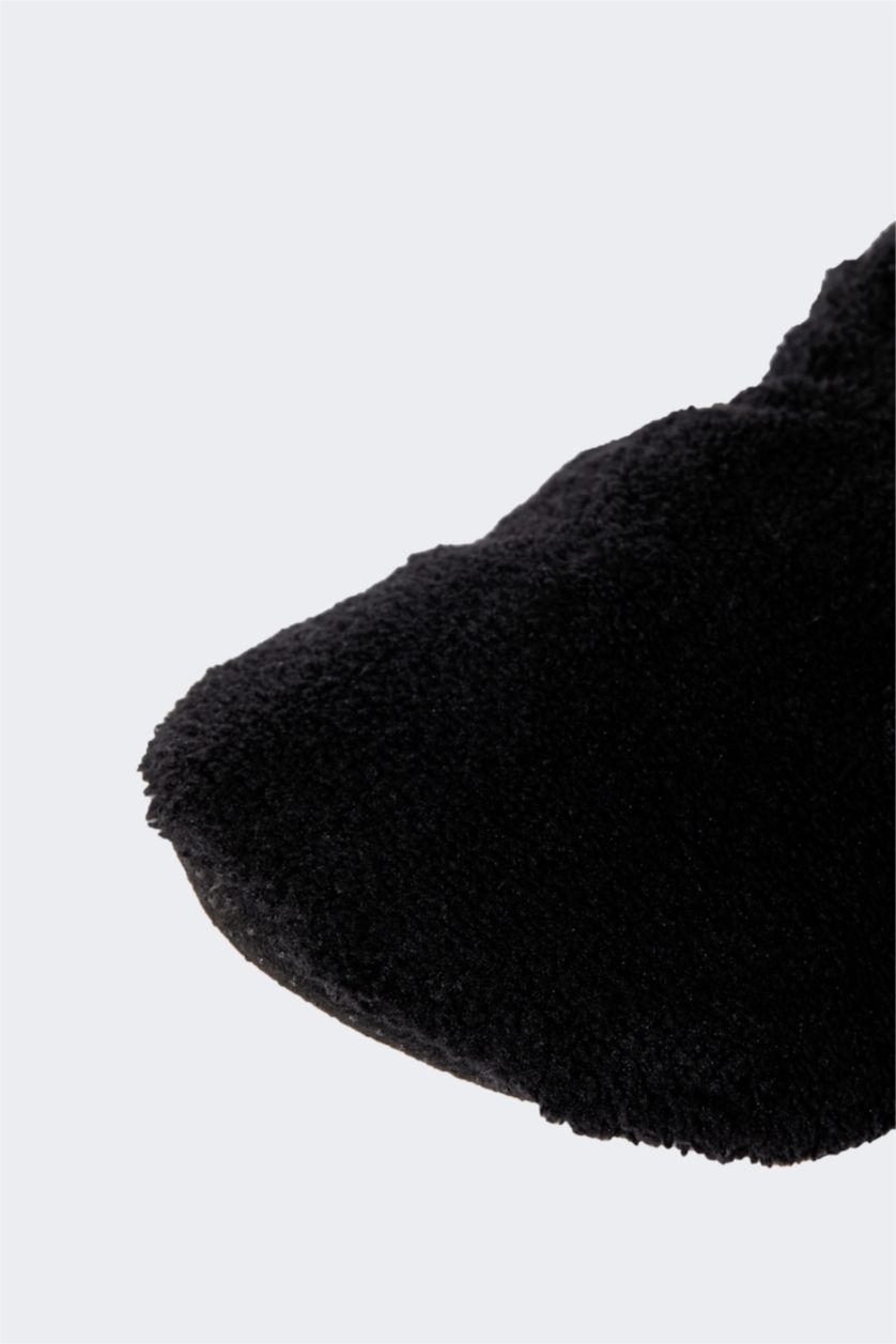 MAN Black Men's Defacto Fit Panduf House Slippers