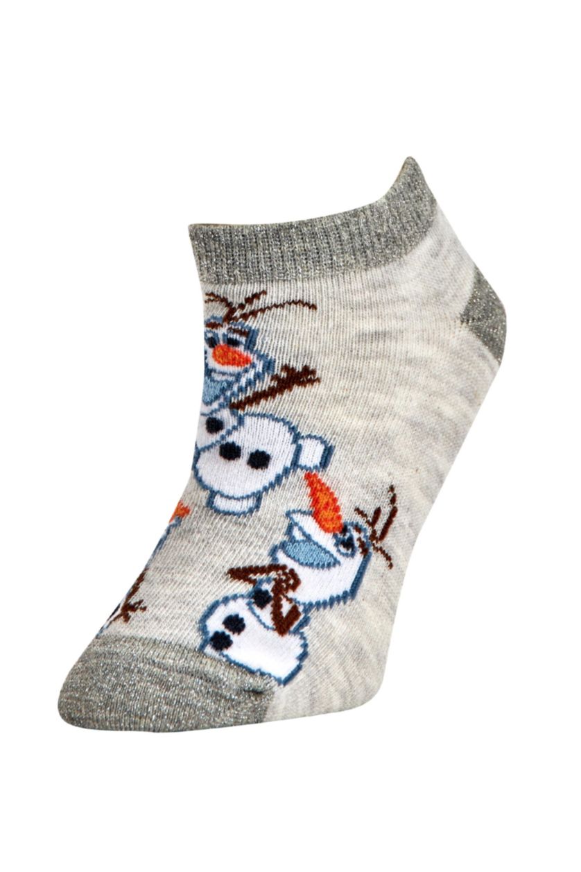 بنات Karma جوارب قصيرة قطني - 3 قطع بطباعة Frozen