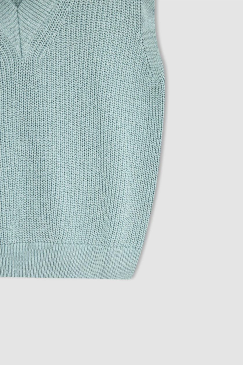 نساء نعناع Oversize Fit V-Neck