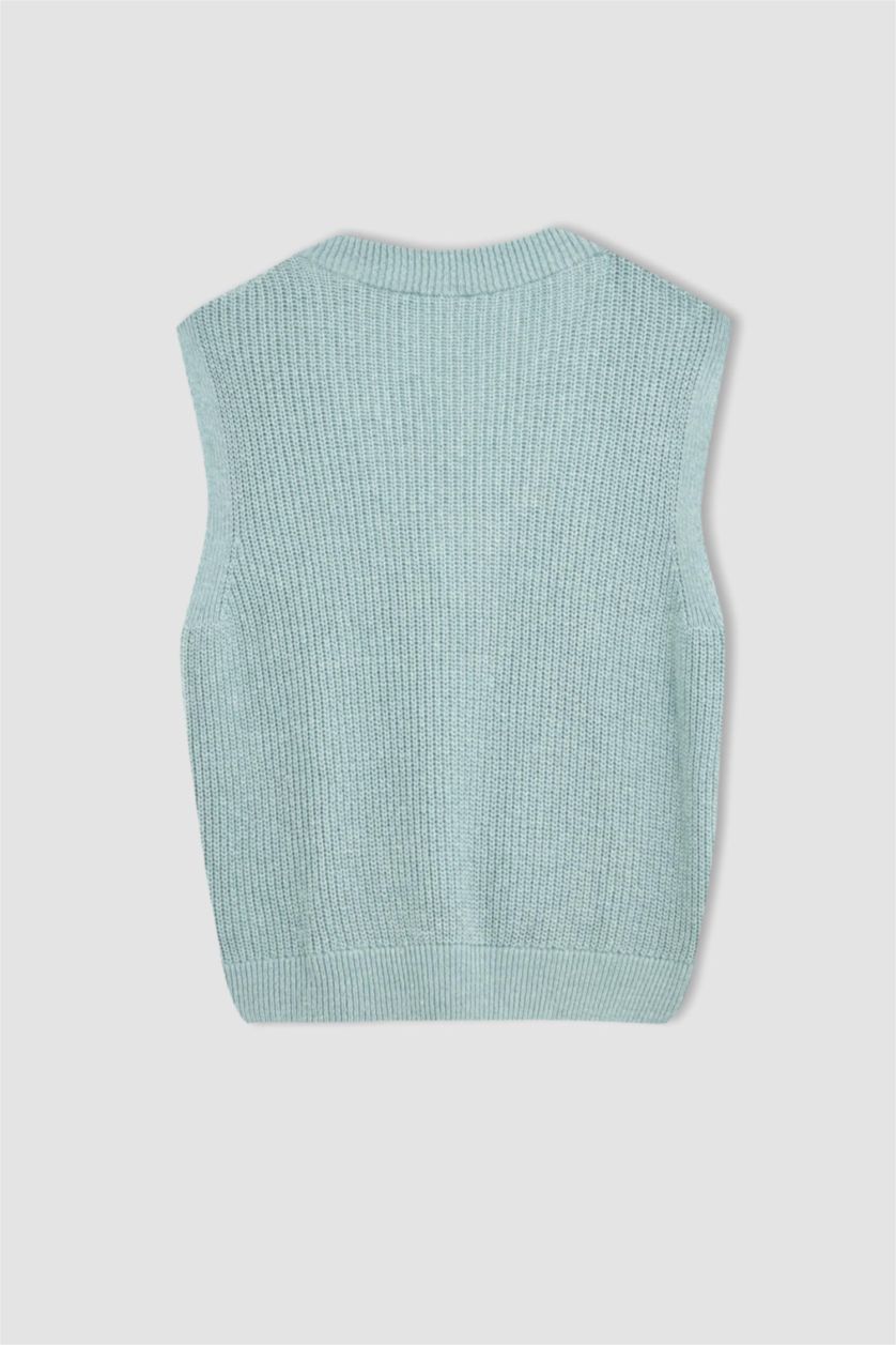 نساء نعناع Oversize Fit V-Neck