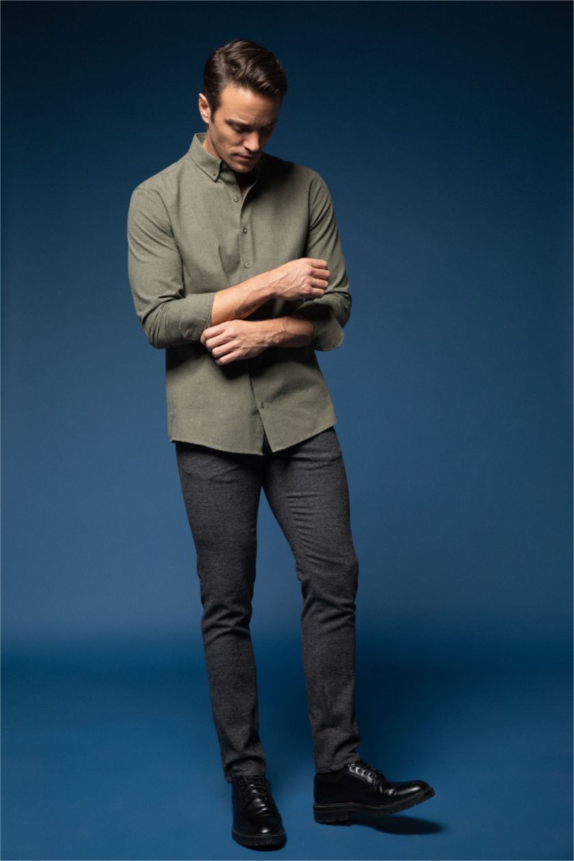 MAN Anthracite Tailored Fit Trousers
