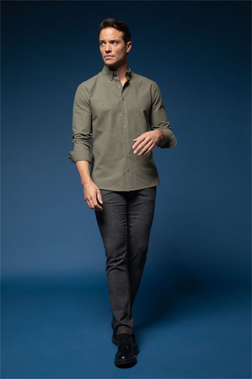 MAN Anthracite Tailored Fit Trousers