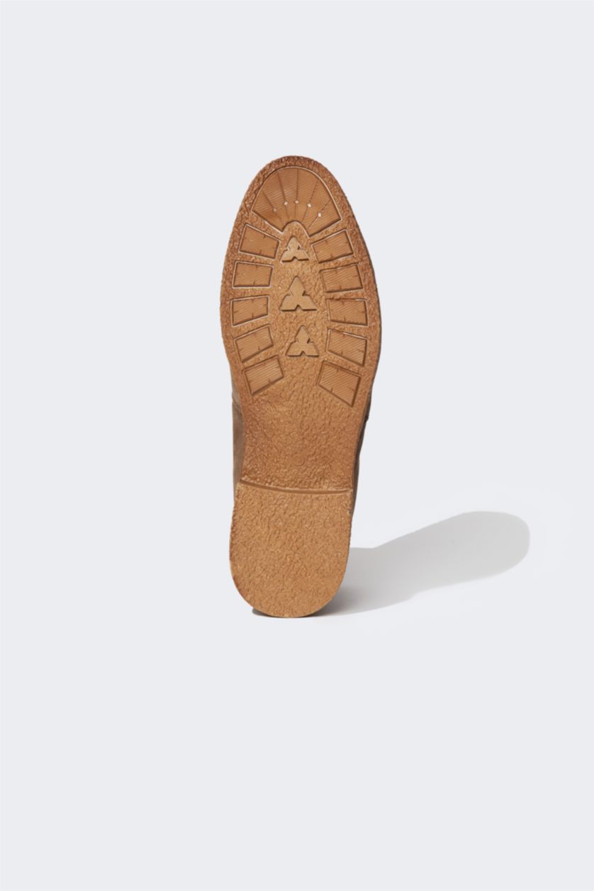 Erkek Kahve Erkek Chelsea Süet Hakiki Deri Bot