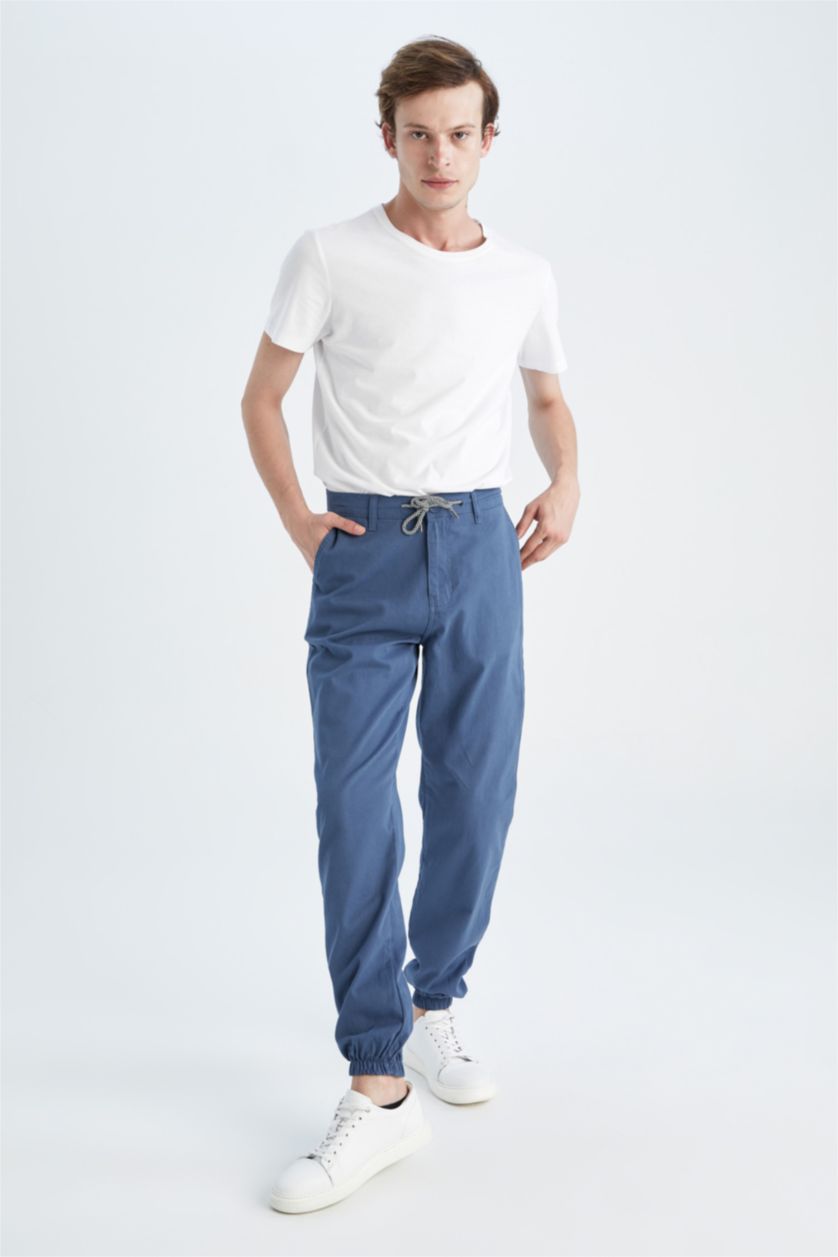 رجالي نيلي jogger Trousers