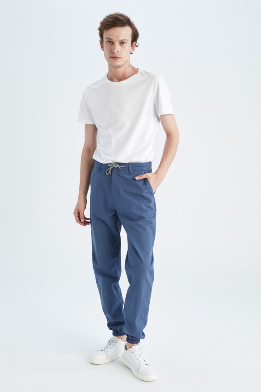 رجالي نيلي jogger Trousers