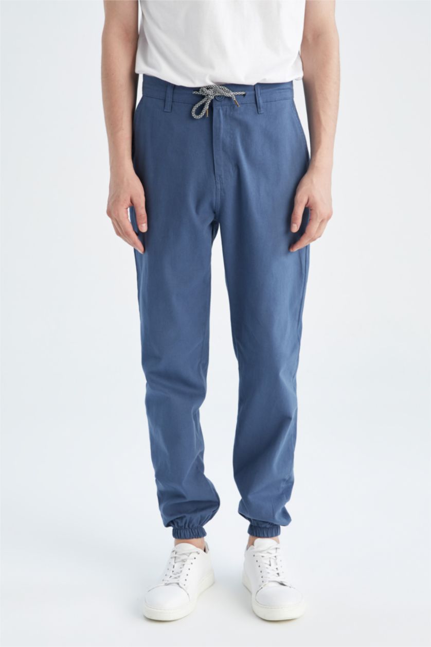 رجالي نيلي jogger Trousers