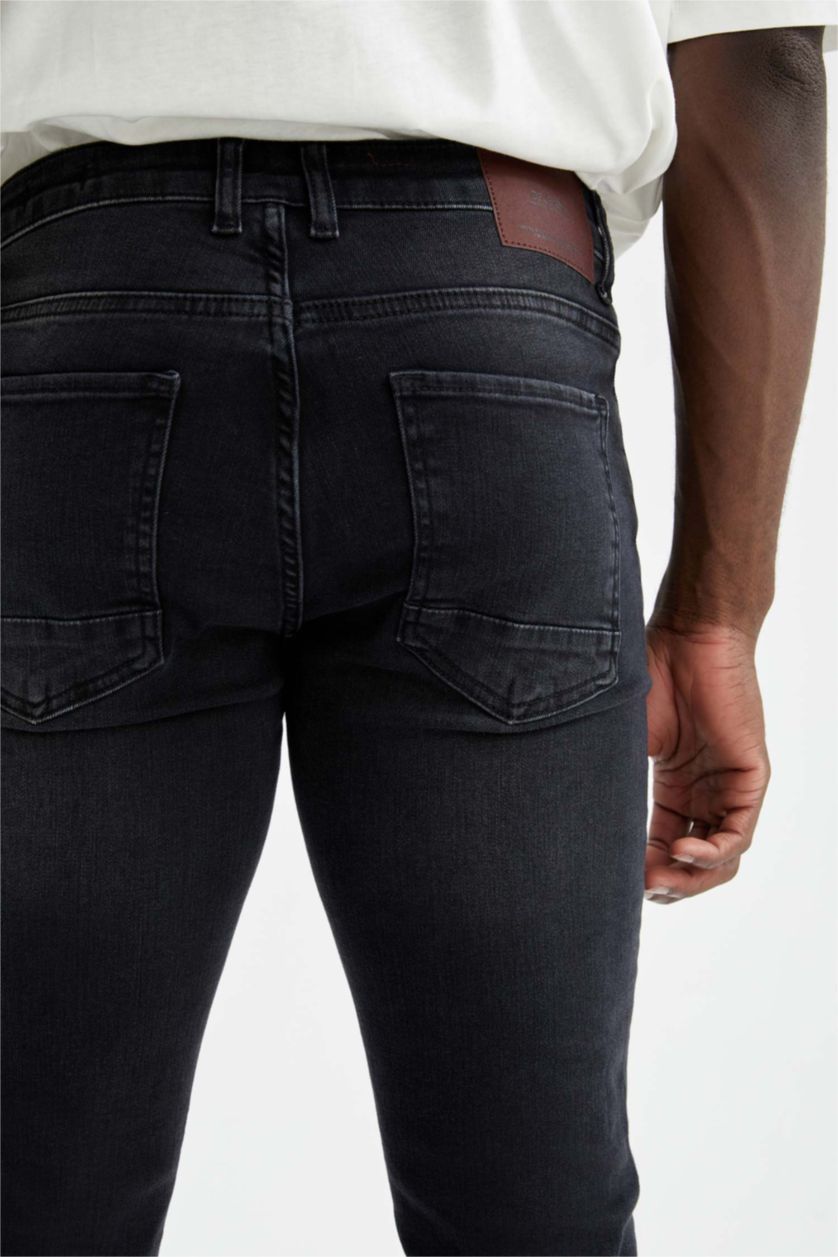 رجال أسود Carlo Skinny Fit Trousers