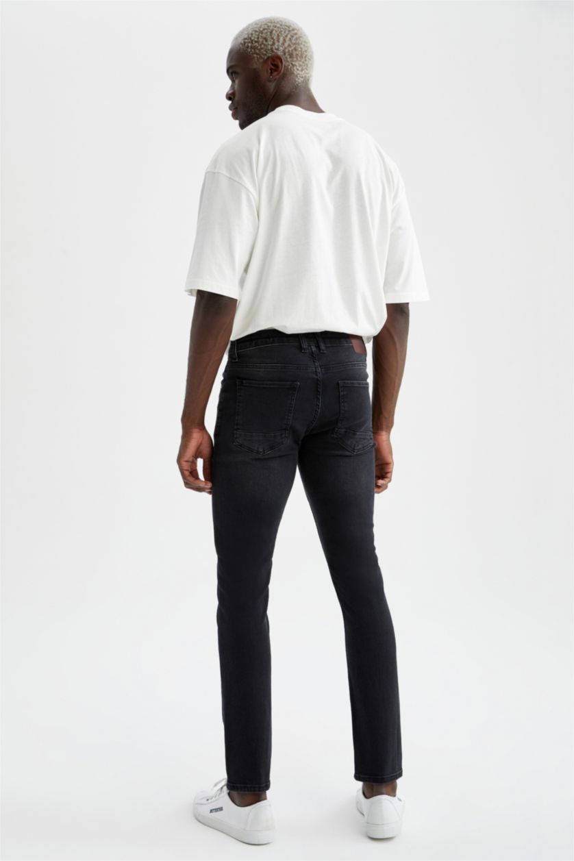 رجال أسود Carlo Skinny Fit Trousers