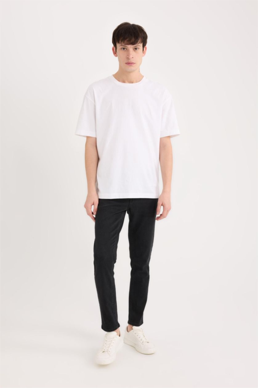 Мужчины Черный Carlo Skinny Fit из денима