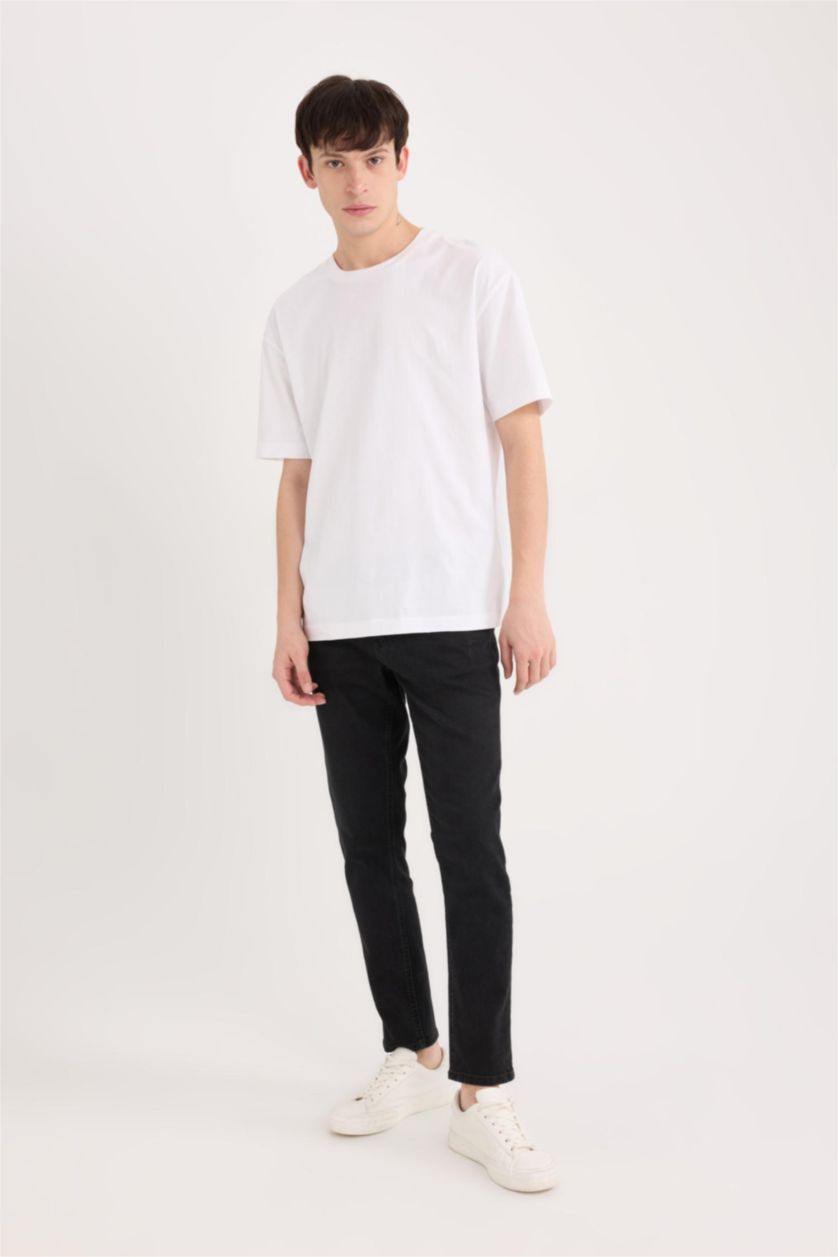 Мужчины Черный Carlo Skinny Fit из денима