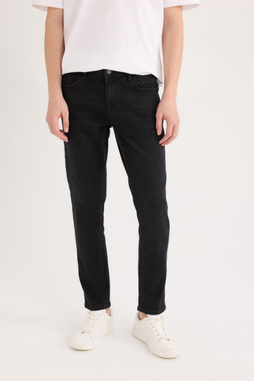 Мужчины Черный Carlo Skinny Fit из денима