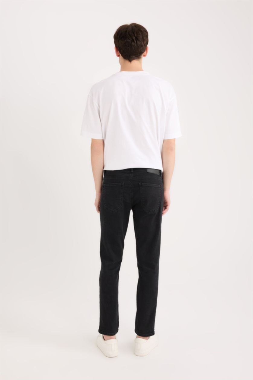 Мужчины Черный Carlo Skinny Fit из денима