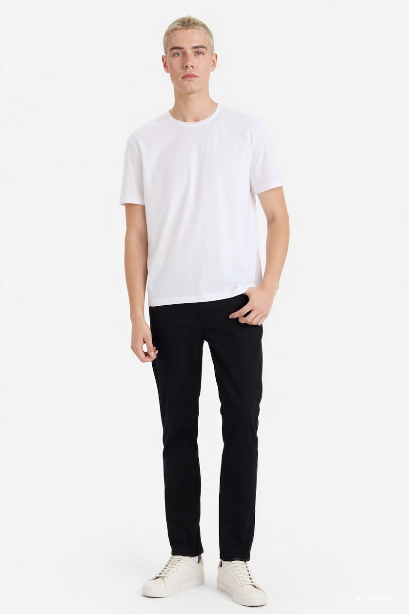 MAN Black Pedro Slim Fit Super Skinny Hem Jeans