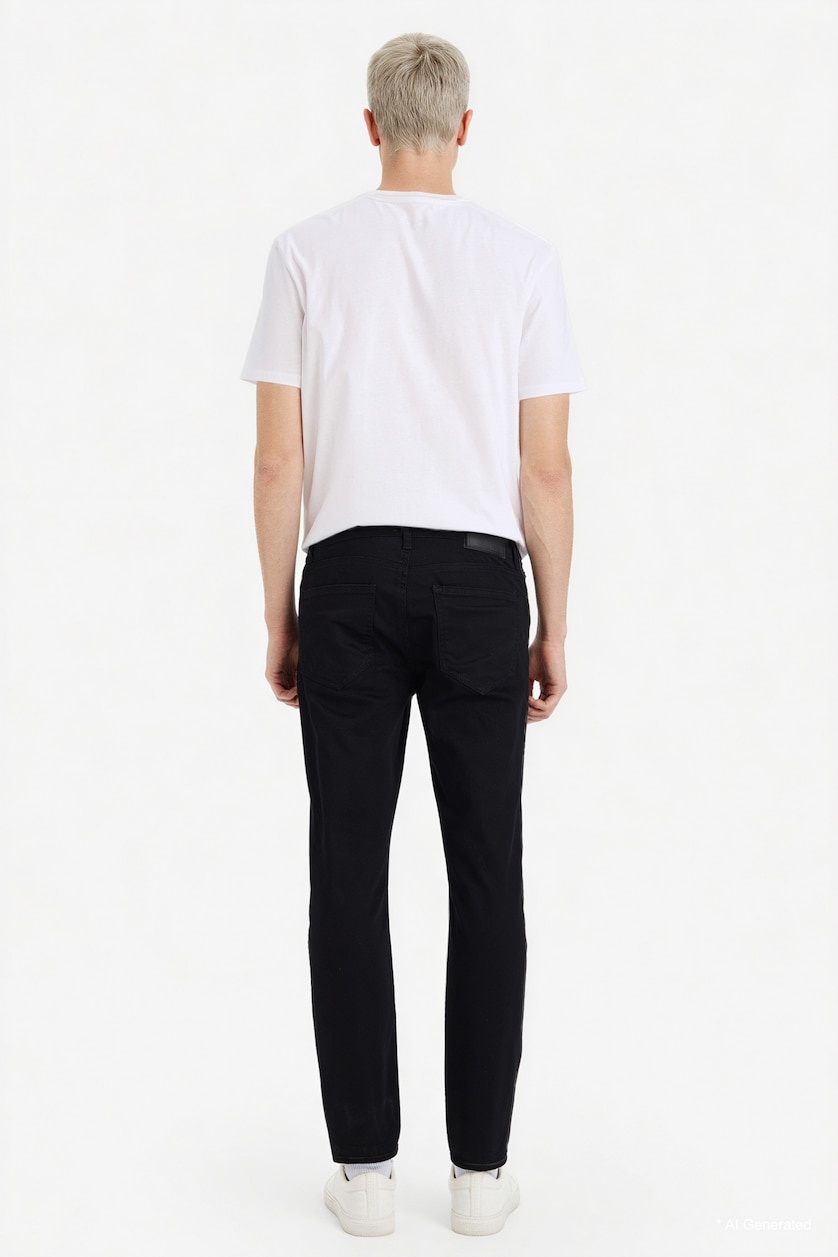 MAN Black Pedro Slim Fit Super Skinny Hem Jeans
