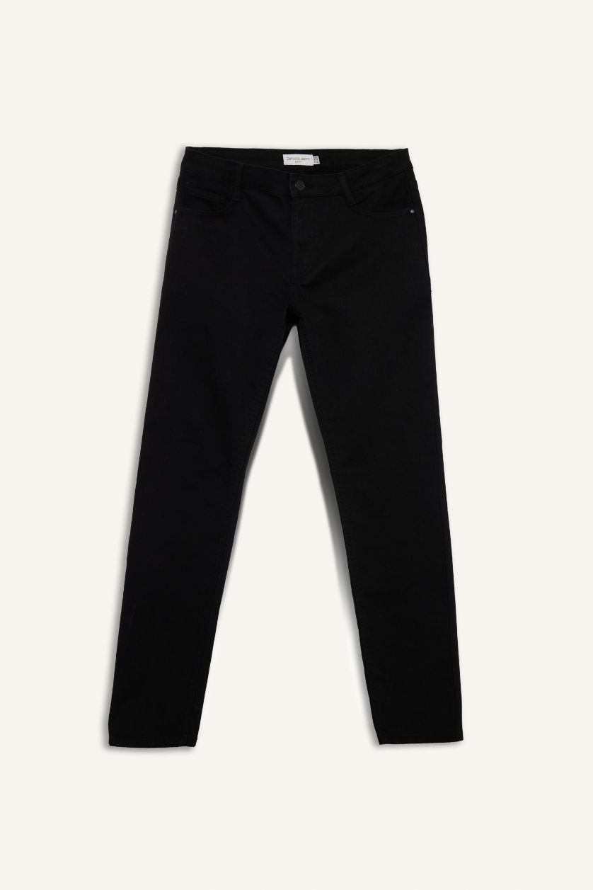 رجالي أسود بنطلون جينز بدرو سليم فيت