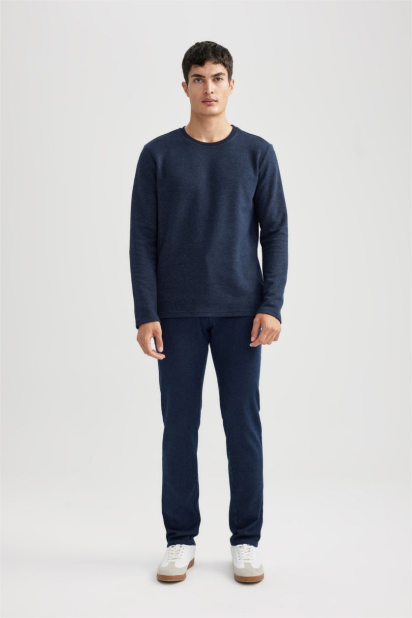 MAN NAVY Slim Fit Long Sleeve Body