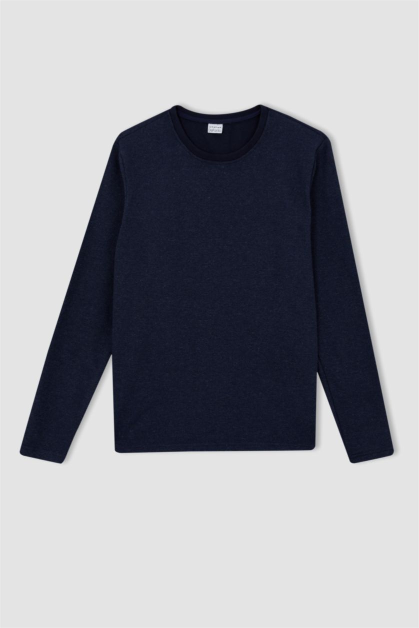 MAN NAVY Slim Fit Long Sleeve Body