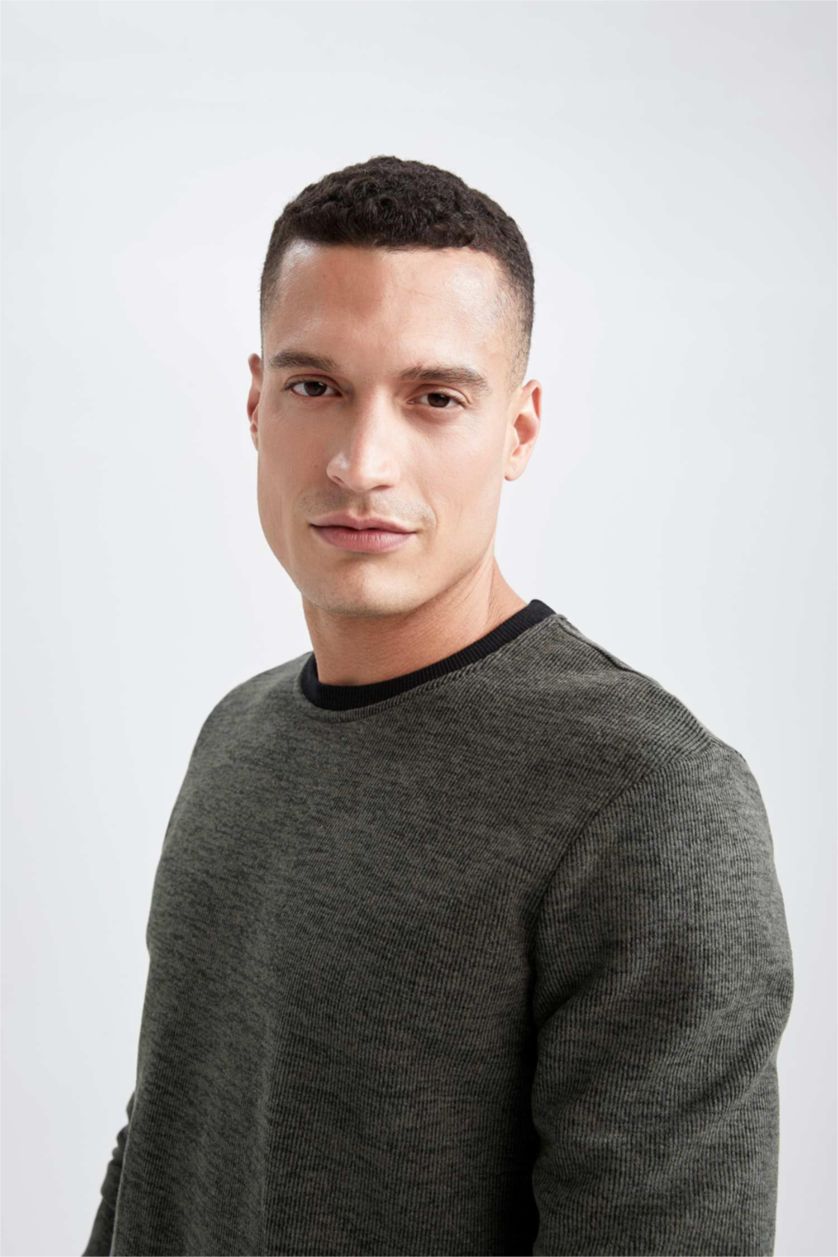 MAN Khaki Regular Fit Sweatshirt